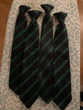 Navy With Green Stripe School Tie