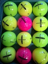 👑 12 taylormade distance plus optic Multicoloured  golf balls pearl/a