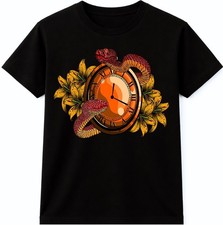 Snake Clock T Shirt Gothic