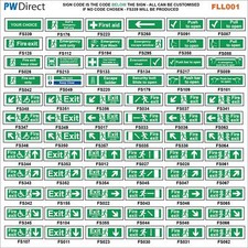 SIGN FIRE EXIT RUNNING MAN