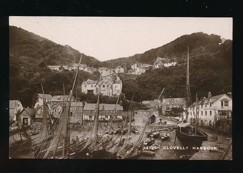 Devon clovelly harbour lugger - devon,