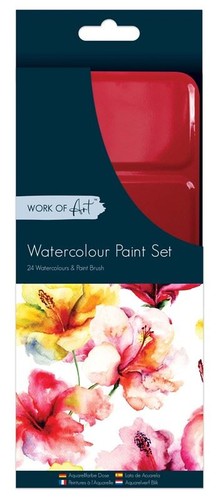 Portable watercolour paint set - watercolour,