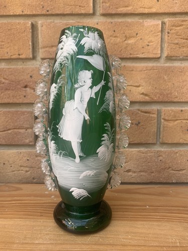 Vintage mary gregory green - gregory,