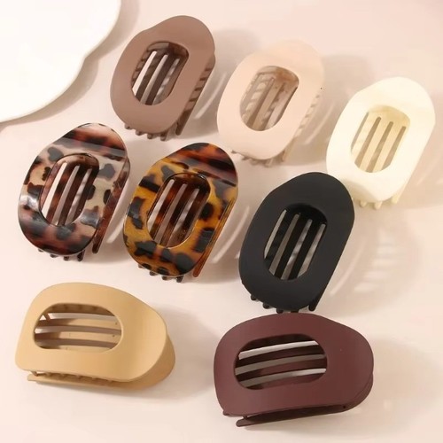 4pcs flat hair clips - flat, for