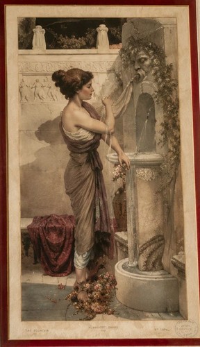 Antique victorian lady print - victorian,