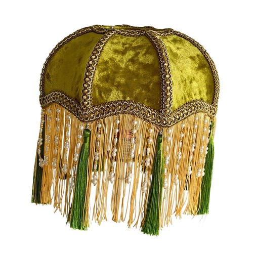Velvet table lamp shade - table,