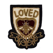 Hand Embroidered Bullion Wire