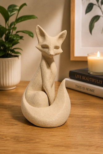 Fox figurine ornament - fox,