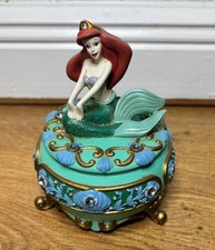 4.5" Disney The Little Mermaid Trinket Box w/ Princess Ariel from Disney Store