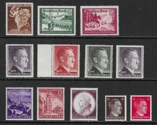 GERMANY - 1940/43 - THIRD REICH - SELECTION 12V - ALL MNH **  - LOT 23