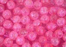 Round Glass Crackle Beads Jewellery Making Fishing Craft Wedding Dress Beading