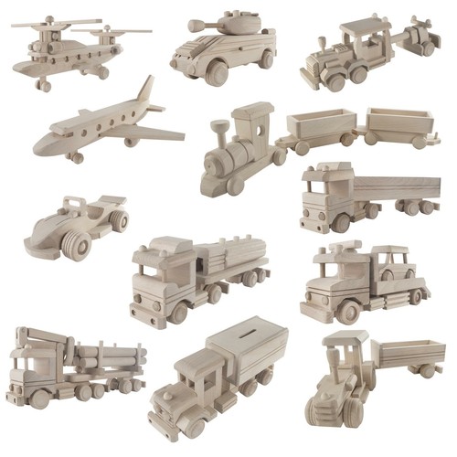 Wooden vehicles models - vehicles, plain