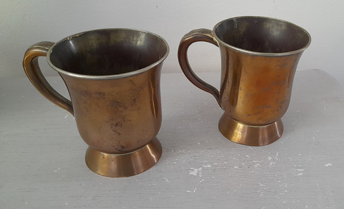 Pair victorian silver rim - silver,