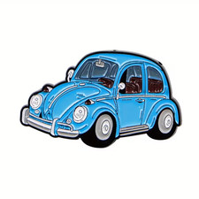 BLUE VW BEETLE ~ Metal Enamel
