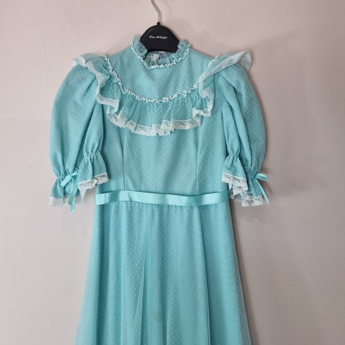 Vintage prom dress turquoise - prom,