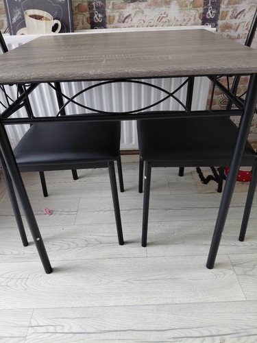 Table and chairs - and,