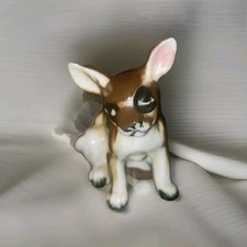 Vtg Chihuahua Dog/Puppy Toy Fox Terrier Small Figurine Porcelain 2.25" Tall