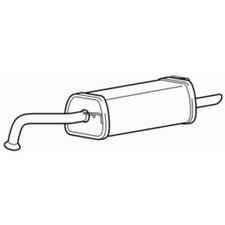 Rear Exhaust Silencer Back Box