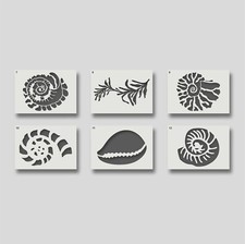 Sea Shell and Fossil Stencils