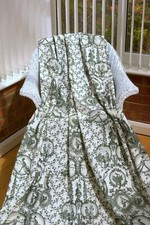 Lovely Toile de Jouy  COTTON VELVET DOOR CURTAIN