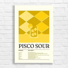 Vibrant Geometric Pisco Sour