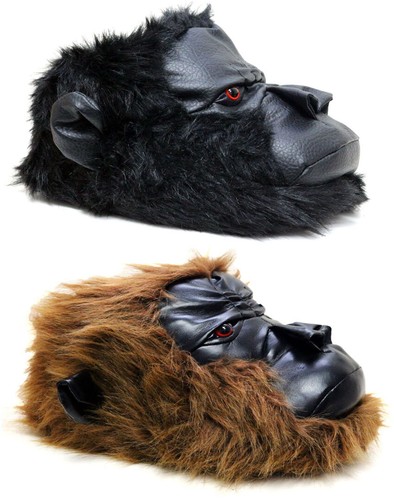 Mens novelty slippers gorilla - novelty,