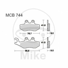 BRAKE PADS TRW LUCAS 787.28.80