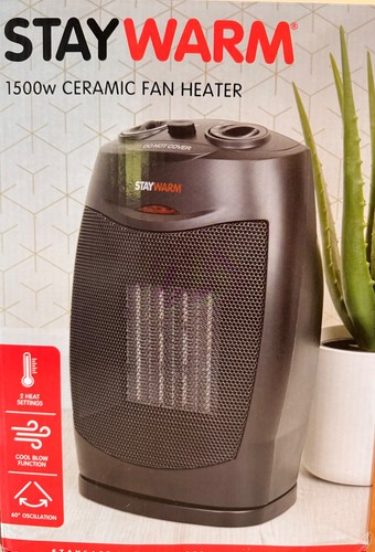 Black electric heater - electric,