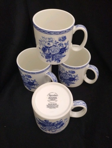 Spode coffee tea mugs blue - tea,