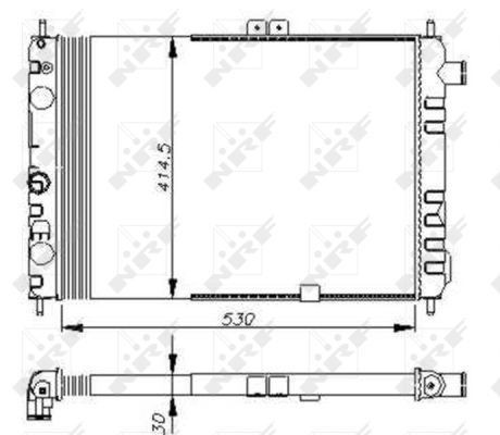 Nrf radiator for vauxhall - radiator,