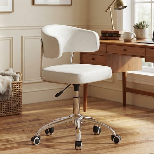 Stylish white armless office - stylish,