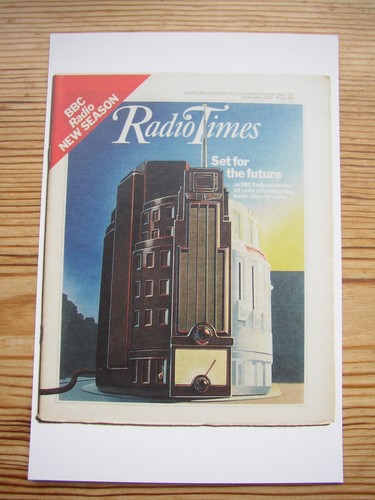 Postcard radio time october - radio,
