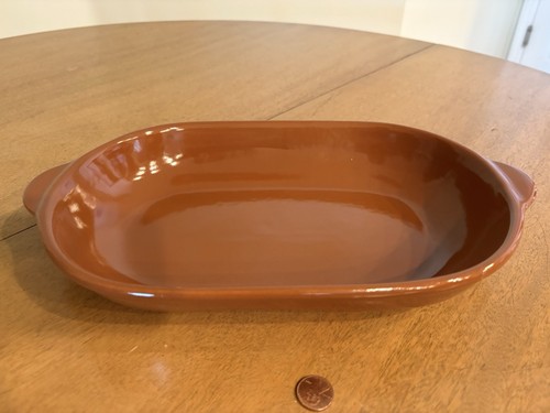 Stoneware terracotta oval - stoneware,