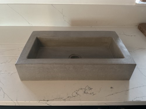 Polished concrete counter top - polished,