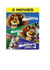 Madagascar Classics 3 Movies Film Animation (DVD 3-Disc) Box Set Collection