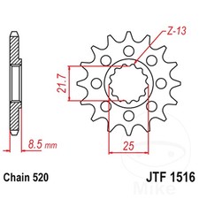 JT Front Sprocket Rac 14 T 520