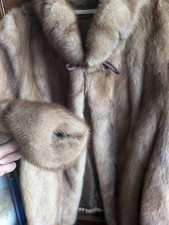 Mink Fur Jacket Coat UK 10 12