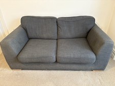 DFS Grey/Black 3-Seater Sofa Bed