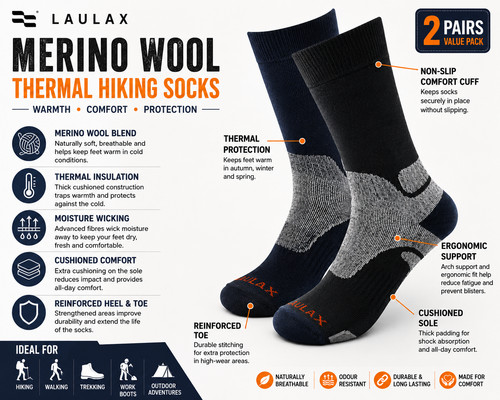 Pairs mens merino wool - pairs,