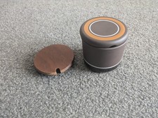 Hornsea Contrast Mustard Pot, with Wooden & Ceramic Lids