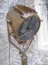 ANTIQUE LARGE SHIP SEARCHLIGHT