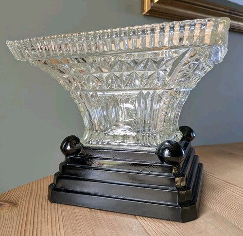 Art deco pressed glass - deco, bowl