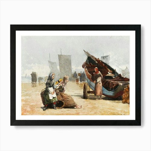 Beach scene cullercoats - scene,,