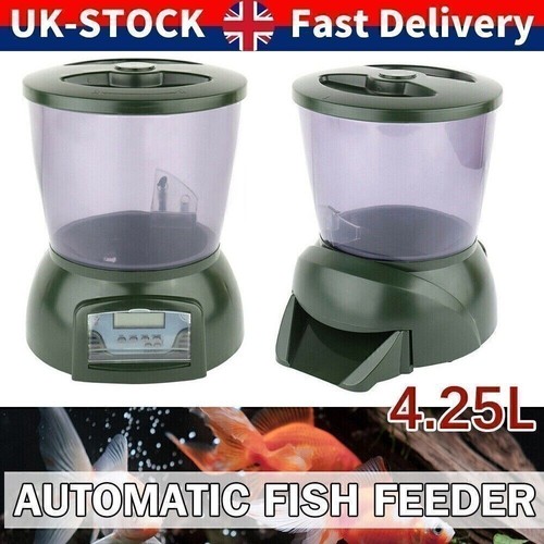 Automatic pond fish feeder - pond,