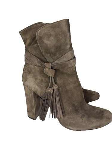 Pura lopez olive suede heels - pura,