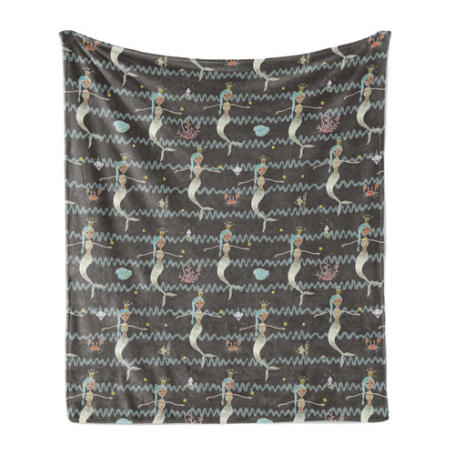 Mermaid soft flannel - flannel, fleece