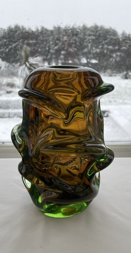 Skrdlovice green and amber - skrdlovice,