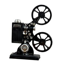 Vintage Movie Film Projector Sculpture Resin Statue Decorative Props Old Fashion