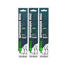 Korda Ready Tied Spinner Rigs - 25lb Terminal Tackle - All Hook Types & Sizes