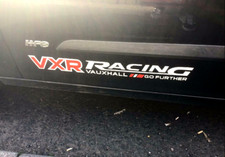 A Pair ☆VXR☆ Car Side Door Body Sticker Decal Graphic Strips For Vauxhall (white